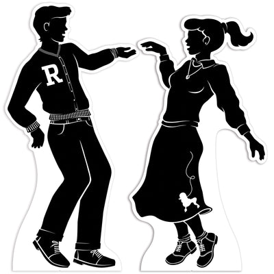 50's Dancing Silhouette Stand-Ups (2 per package)