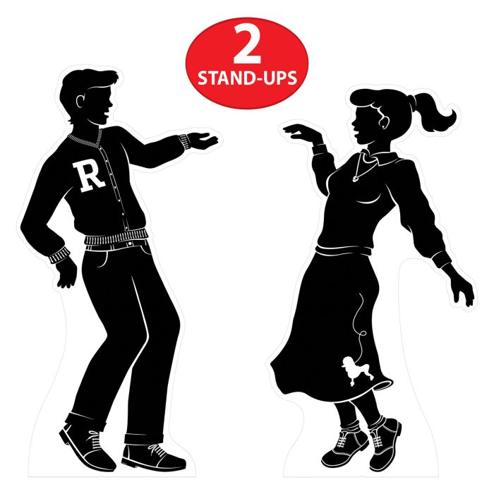 50's Dancing Silhouette Stand-Ups