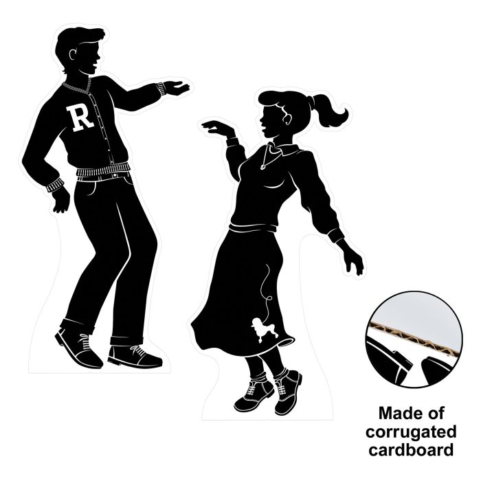 50's Dancing Silhouette Stand-Ups