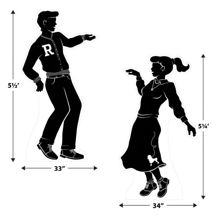 50's Dancing Silhouette Stand-Ups