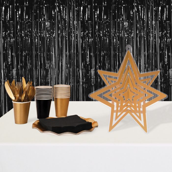 Gold 3-D Plastic Star Centerpiece