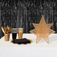 Gold 3-D Plastic Star Centerpiece