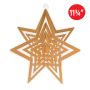Gold 3-D Plastic Star Centerpiece