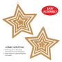 Gold 3-D Plastic Star Centerpiece