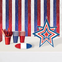 Red, White and Blue 3-D Plastic Star Centerpiece