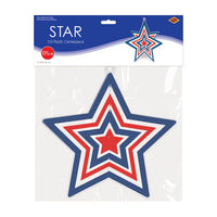 Red, White and Blue 3-D Plastic Star Centerpiece
