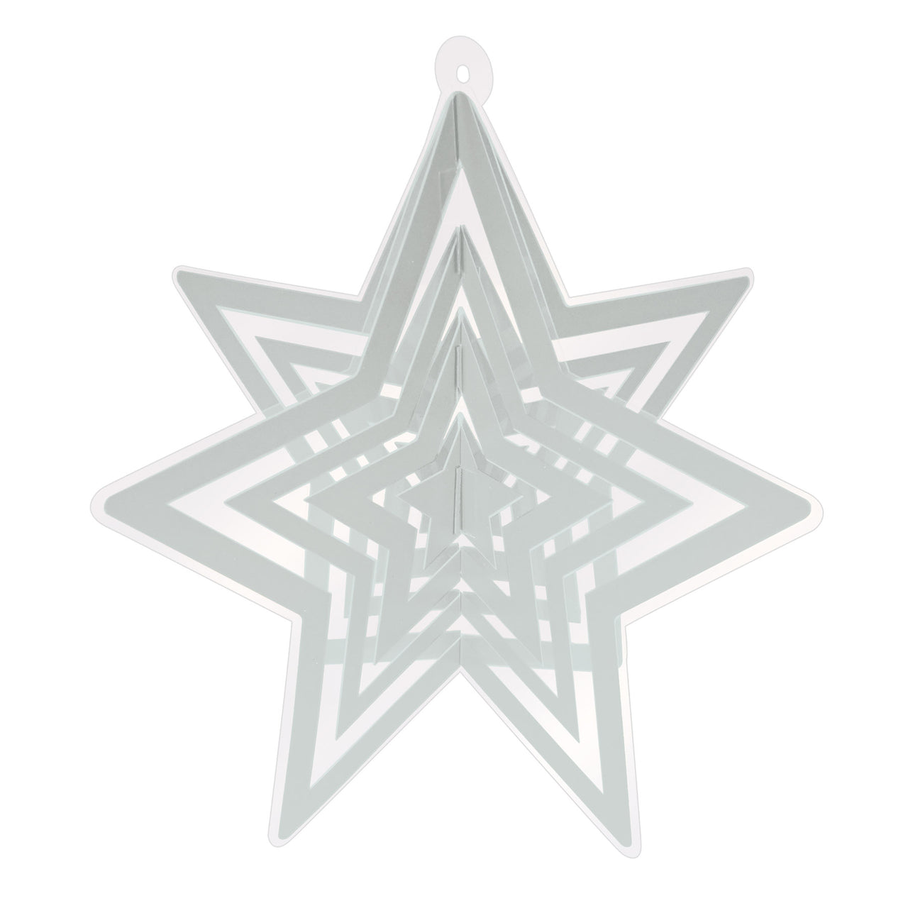 Silver 3-D Plastic Star Centerpiece (1 per package)