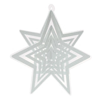 Silver 3-D Plastic Star Centerpiece (1 per package)