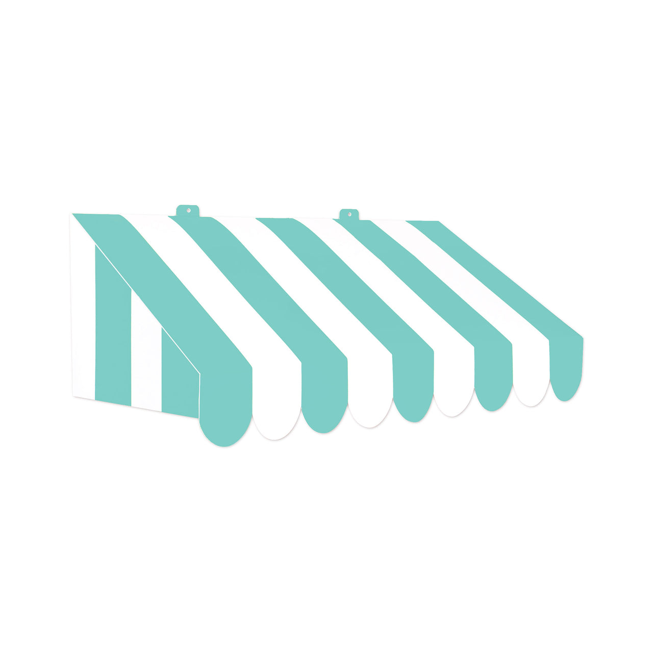 3-D Teal & White Awning Wall Decoration (1 per package)
