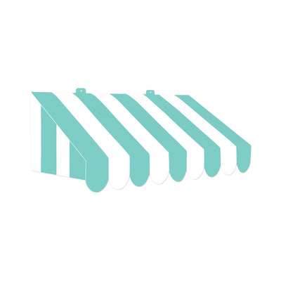 3-D Teal & White Awning Wall Decoration (1 per package)
