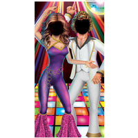 Disco Couple Photo Prop Stand-Up (1 per package)