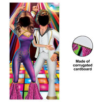 Disco Couple Photo Prop Stand-Up