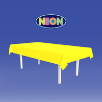 Yellow Plastic Rectangular Tablecover