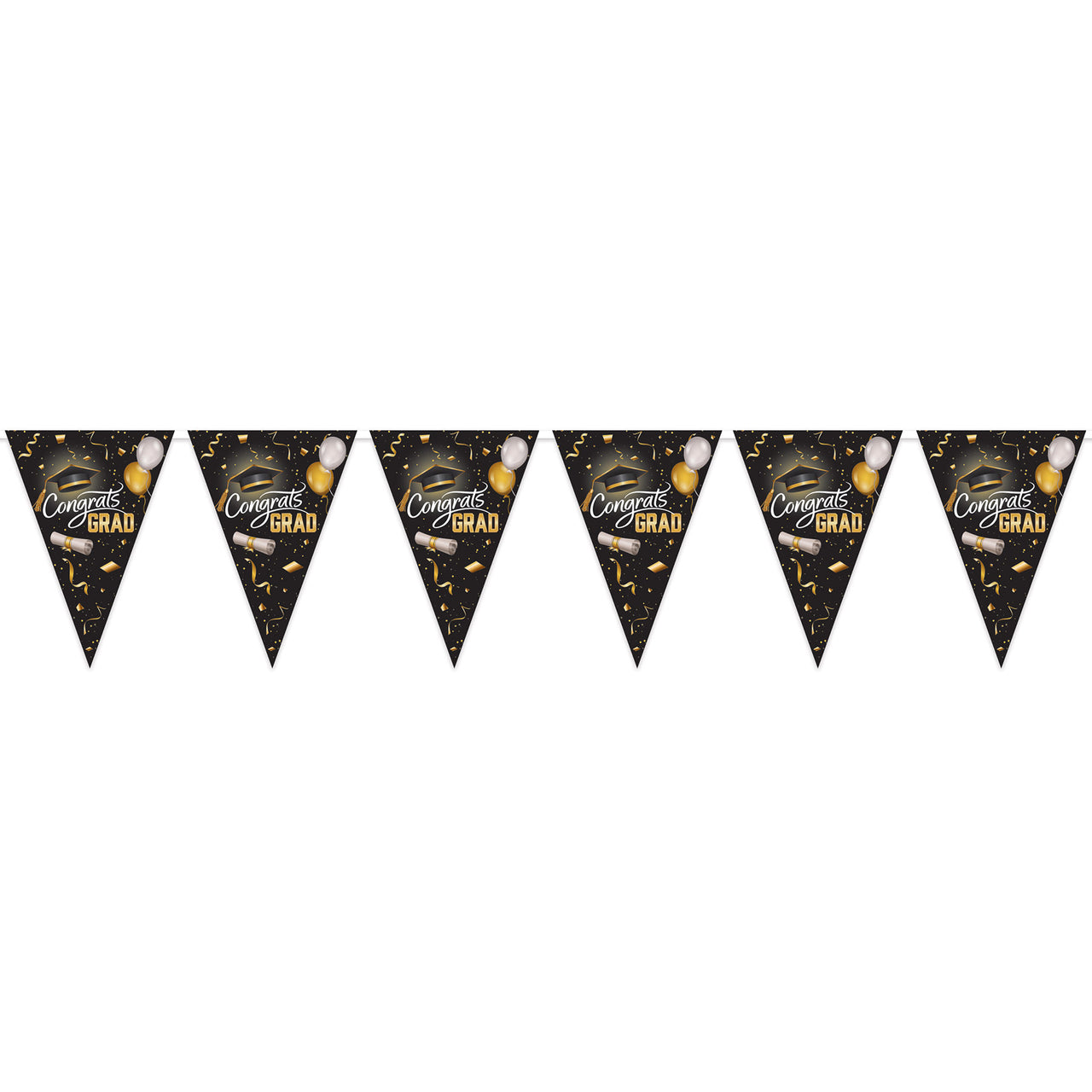 Graduation Oversized Pennant Banner (1 per package)