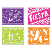 Plastic Fiesta Picado Style Placemats (4 per package)