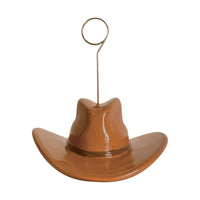Cowboy Hat Photo/Balloon Holder (Case of 6)