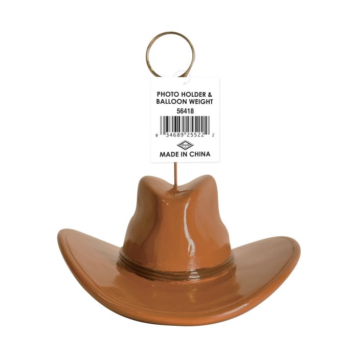 Cowboy Hat Photo/Balloon Holder