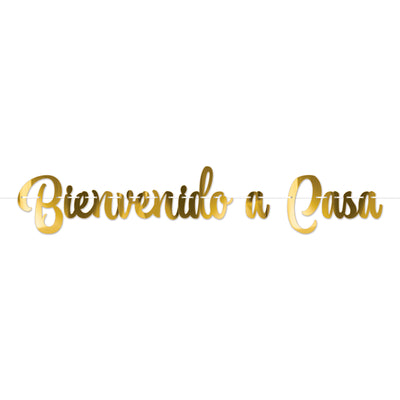 Foil Bienvenido a Casa Streamer (1 per package)