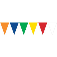 Multi-Color Oversized Pennant Banner (1 per package)