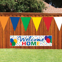 Multi-Color Oversized Pennant Banner