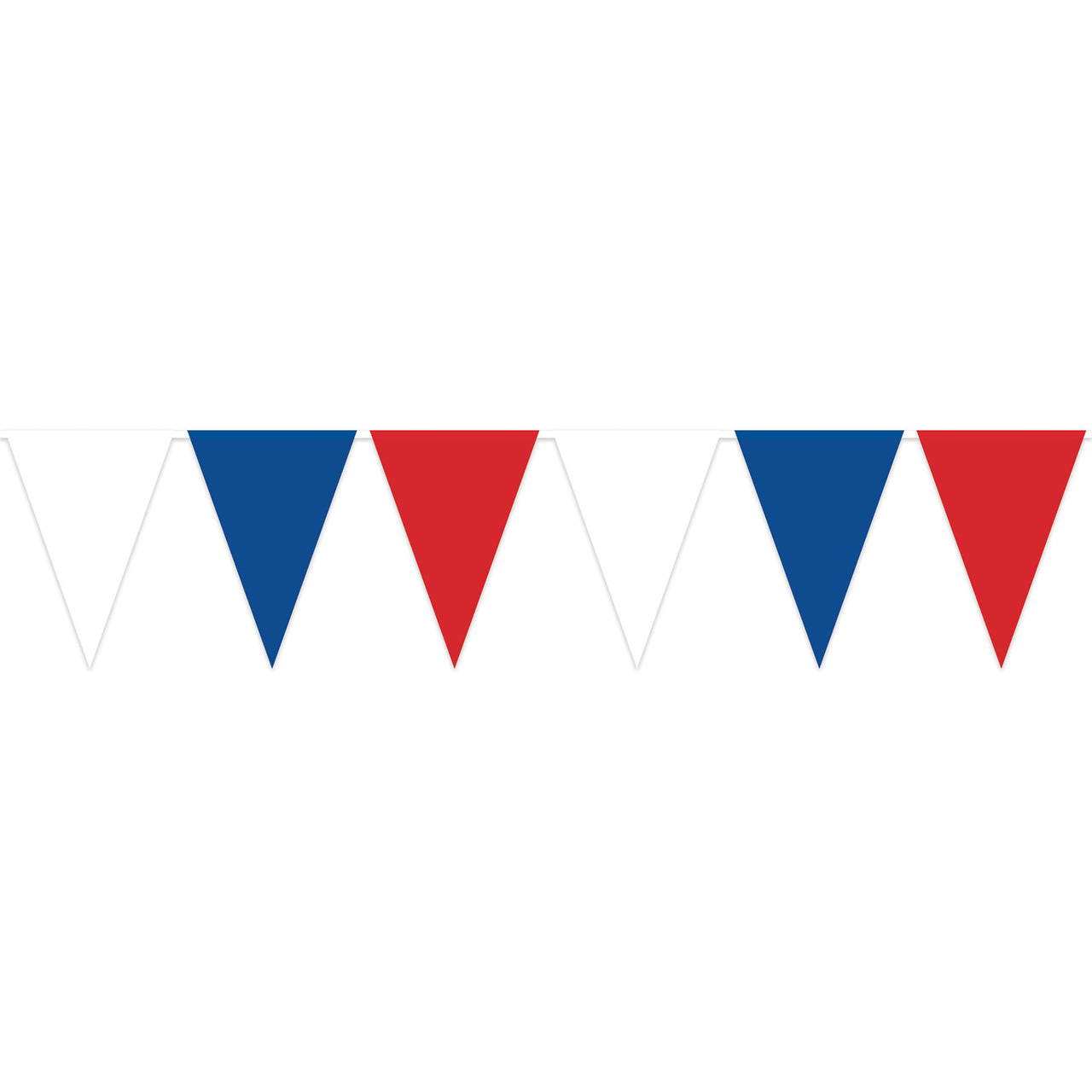Red, White & Blue Oversized Pennant Banner (1 per package)