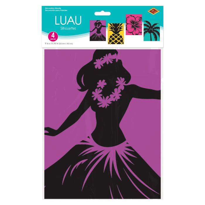 Luau Silhouette Decorations