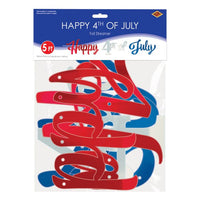 Foil Happy 4th Of July Streamer