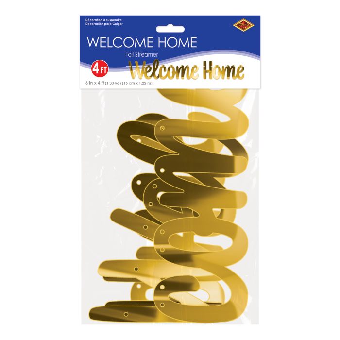 Foil Welcome Home Streamer