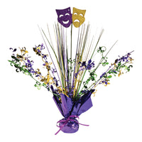 Mardi Gras Gleam 'N Spray Centerpiece (1 per package)
