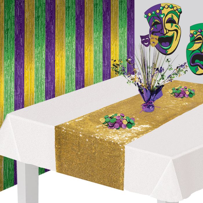 Mardi Gras Gleam 'N Spray Centerpiece