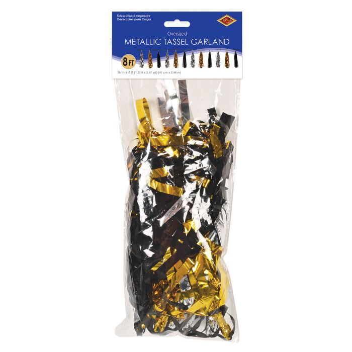 Oversized Metallic Tassel Garland