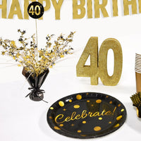 Happy Birthday Gleam 'N Spray Centerpiece