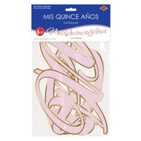 Foil Mis Quince Anos Streamer (1 per package)