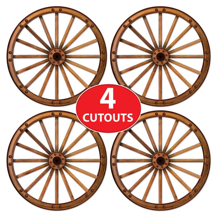 Wagon Wheel Cutout Decorations