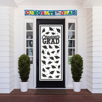 Black Congrats Grad Door Cover
