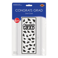 Black Congrats Grad Door Cover