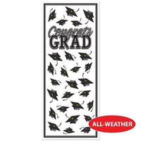 Black Congrats Grad Door Cover