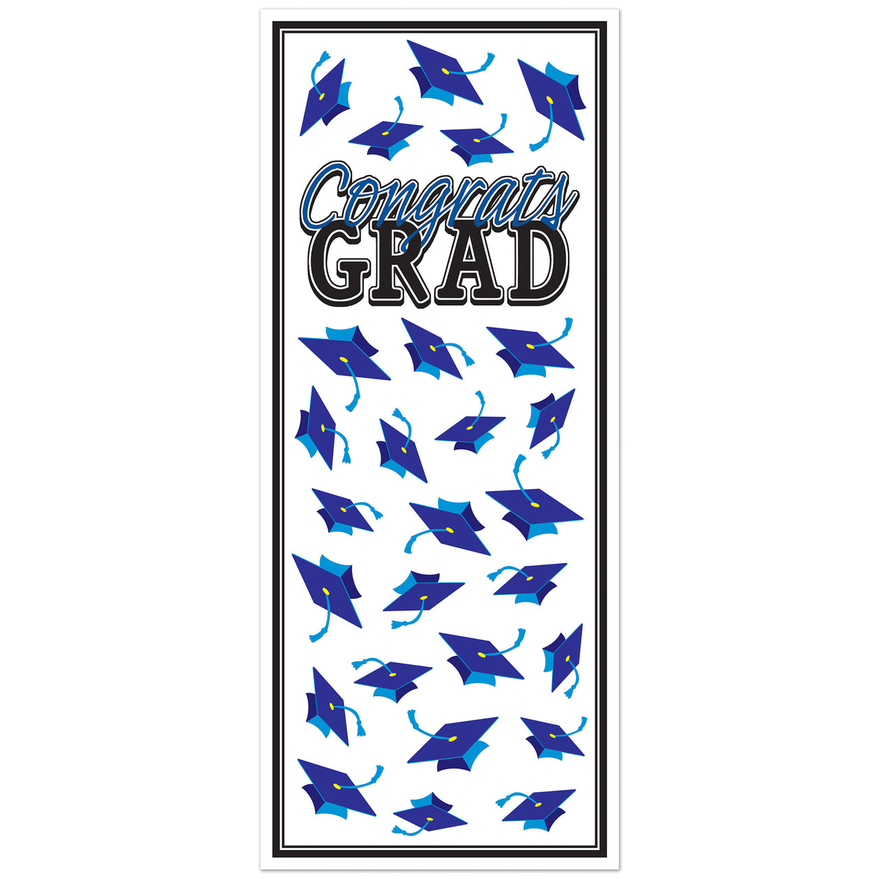 Blue Congrats Grad Door Cover (1 per package)