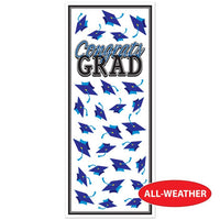 Blue Congrats Grad Door Cover