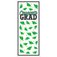 Green Congrats Grad Door Cover (1 per package)