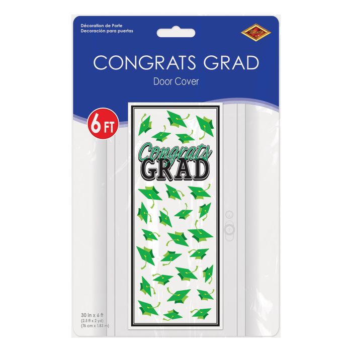 Green Congrats Grad Door Cover