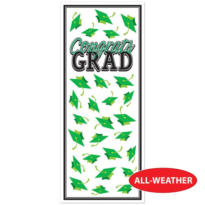 Green Congrats Grad Door Cover