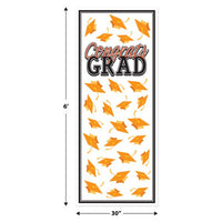Orange Congrats Grad Door Cover