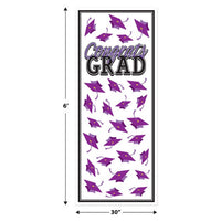 Purple Congrats Grad Door Cover