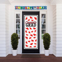 Red Congrats Grad Door Cover
