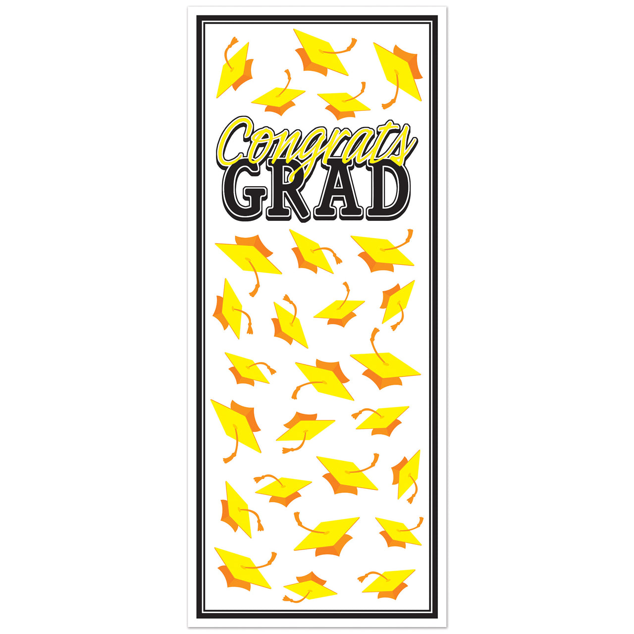 Yellow Congrats Grad Door Cover (1 per package)
