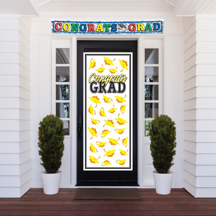Yellow Congrats Grad Door Cover