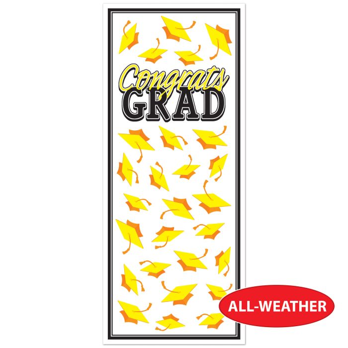 Yellow Congrats Grad Door Cover