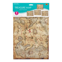 Plastic Treasure Map Placemats