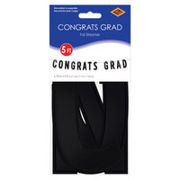 Black Foil Congrats Grad Streamer